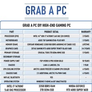 GRAB A PC HIGH END DIY GAMING PC [I7 14700KF + 32GB DDR5 + RTX 4080 SUPER + 2TB SSD]