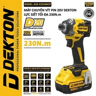 DEKTON 230Nm Screwdriver D20-CV230NCP - Compact Compact Series - Universal Pin and DeWalt