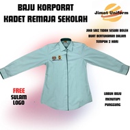 Baju Korporat Pemimpin Kadet Remaja Sekolah (KRS) Lengan Panjang - Free Sulam Logo / Shipping Everyd