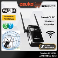 Totolink EX1800L AX1800 Dual Band Smart OLED Wireless Extender