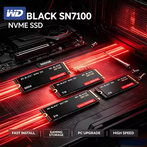WD_BLACK SN7100 Western Digital M.2 2280 PCIe4.0 NVMe Gaming SSD 1TB 2TB 4TB High Speed Storage For 