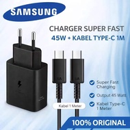 Samsung 45W Fast Charging Type C Charger 5A Cable 1 Meter BlackOriginal