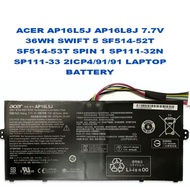 ACER AP16L5J AP16L8J 7.7V 36WH SWIFT 5 SF514-52T SF514-53T SPIN 1 SP111-32N SP111-33 2ICP4/91/91 LAP