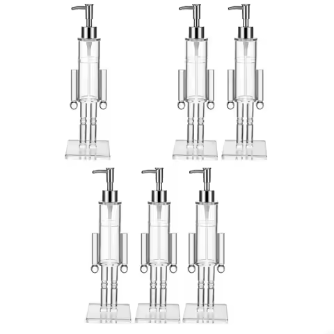 Nutcrackers Theme Soap Dispenser Hand Wash Liquid Soap Holder For Bathroom Use With Transparent Body