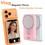 Magnetic Phone Vlog Selfie Monitor Screen 4K 30fps Bluetooth Remote Wireless Back Camera Monitor Com