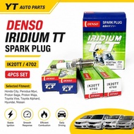DENSO Iridium TT IK20TT 4702 Spark Plug 4PCS Set Honda City Myvi Saga Waja Vios