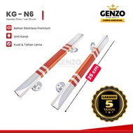 Genzo Minimalist House Door Handle Stainless Steel 25 cm Modern Motif 2 Butterfly Tarung Teak Color