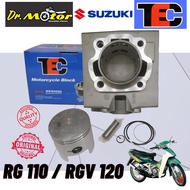 SUZUKI RG110 RGV120 RG 110 RGV 120 CYLINDER BLOCK SET COMPLETE BLOK PISTON RING TEC 54MM 56MM RACING