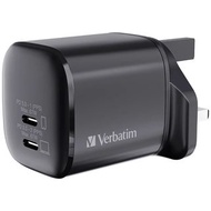 Verbatim 67W - 2 Port PD 3.0 GaN 充電器 [香港行貨] - 66882