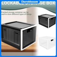 Lockable Storage Box 3.6 Gallon Capacity Lockable Storage Bin with Combination Lock Portable Locking