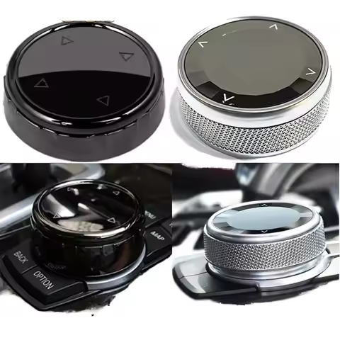 For BMW 1 3 4 7 Series Car Gear Knob Covers for Multimedia Buttons F20 F30 E87 E90 F30 F10 E92 E91 F