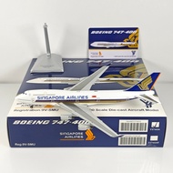 YY Wings 1: 400 Singapore Airlines B747-400 9V-SMU 9V-SMZ Alloy Model