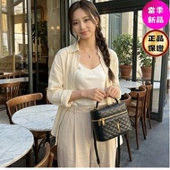 ✨2026季度全新✨Saint Laurent 851572 GABY Vanity 大款 菱格小羊皮化妝包 黑色