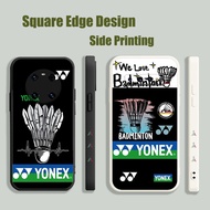 Casing For Samsung A52 A51 A21S A71 M10 M12 A52S A30S A50S Yonex Badminton Racket Collage OAP03 Phone Case Square Edge