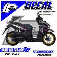 Decal VARIO LED 125-150 - Sticker Decal Variation List HONDA VARIO LED 125-150 IP Striping1 IP.C.02