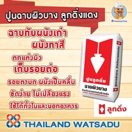 QuickCoat ปูนฉาบผิวบาง (สกิมโค้ท) ลูกดิ่งแดง 20 กก. ฉาบรอบเดียวปิดรอย 100%