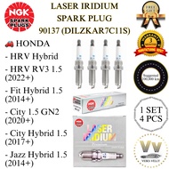 90137 (DILZKAR7C11S) PALAM PENCUCUH NGK LASER IRIDIUM SPARK PLUG HONDA HYBRID CITY JAZZ HRV FIT