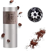 1Zpresso Q Manual Coffee Grinder, Mini Slim Travel Sized Fits in the plunger, Stainless Steel Conica