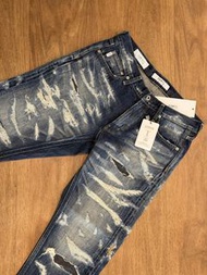 [全新] FDMTL 絕版刀片做爛 牛仔褲 W30 L30 Dead stock MIJ