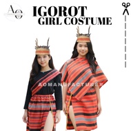 DAO 2026 Igorot Girl Costume Set and Skirt/Sash Only
