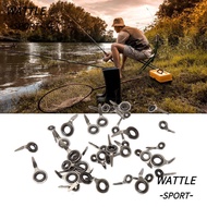 WATTLE 60PCS Rod Tip Guide Repair Kit, Stainless Steel Ceramic Fishing Rod Tip Repair Kit, Durable S