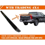 Triton 2024 2025  Triton New Gen Rear Bonet Spoiler Rear Tail Gate Spoiler Cover Matt Black