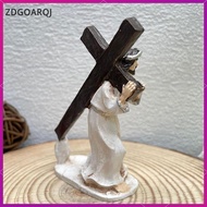 [zdgoarqj] Resin Jesus Figurine Religious Crucifix Statue Devotional Ornament for Church Altar or Ch