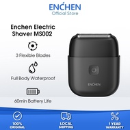 【NEW】Enchen MS002 Electric Shaver 100% Waterproof 3 Flexible Blades Compact Foil Shaver With Travel 