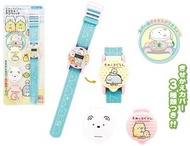 (角落生物 可換錶蓋) 日本超人氣 角落生物 卡通跳字手錶 連3個可換錶蓋 x 1套