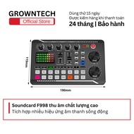 SoundCard âm thanh F998 chuyên nghiệp kết nối bluetooth - Sound card livestream thu âm karaoke ghi â