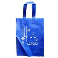 Eid al-Fitr Spunbond Bag 30 x 40 x 8 Eid al-Fitr Goodie Bag/ size 30x40x8 (biru 30X40 KETUPAT)