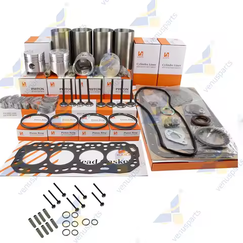 2J Overhaul Rebuild Kit For Toyota Engine Rebuild 4-Ring Type Piston Piston Ring Cylinder Liner Full