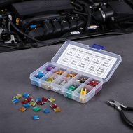 Micro fuse blade assortment with clip, 100 pieces for cars and trucks, 3A 5A 7.5A 10A 15A 20A 25A 30