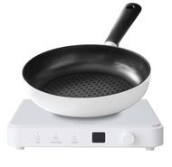 ล็อกแอนด์ล็อก เตาแม่เหล็กไฟฟ้า+กระทะ ซม. รุ่น EJI146WHT สีขาว