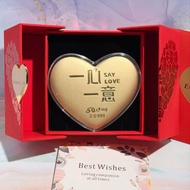 Valentine's Day Pure Gold Girlfriend 520 Romantic Gift Creative Wholesale Surprise Mother's Day Gold