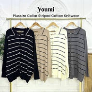KNITWEAR PLUSSIZE MURAH WOMEN MUSLIMAH KOREAN STYLE YOUMI KNOTWEAR ( 1712 )
