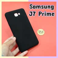 Case Hitam Black Matte Samsung J7 Prime Softcase Polos Slim Silikon HP