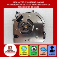 NEW HP ELITEBOOK 740 G5 745 G5 745 G6 840 G5 840 G6  ZBOOK 14U G5 G6 SERIES LAPTOP CPU COOLING FAN 7