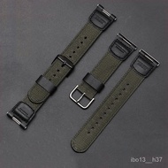 Nylon Canvas Strap Black Army Green Wristband Replacement Belt For Casio SGW-100 GW-3000B GW-3500B Concave interface Wat