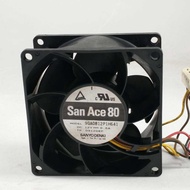 Original Sanyo 9GA0812P1H641 DC12V 0.6A 8CM 8038 Four-Wire PWM Temperature Control Cooling Fan