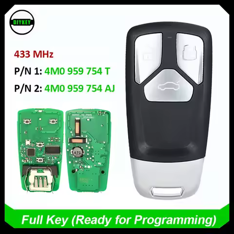 DIYKEY 4M0 959 754 AJ, 4M0 959 754 for Audi A4 A5 Q5 Q7 SQ7 TT 2016 2017 2018 2019 Smart Keyless Rem