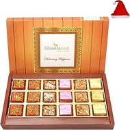 Ghasitaram Gifts Christmas Gifts - 18 Pcs Assorted Box Of Mewa Bites, Granola Bites, Sugarfree Anjee