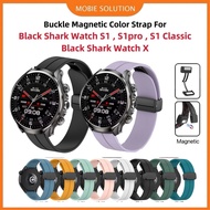 Magnetic Buckle Strap For Black Shark Watch S1 , Watch S1pro / Black Shark Watch S1 Classic / Black 
