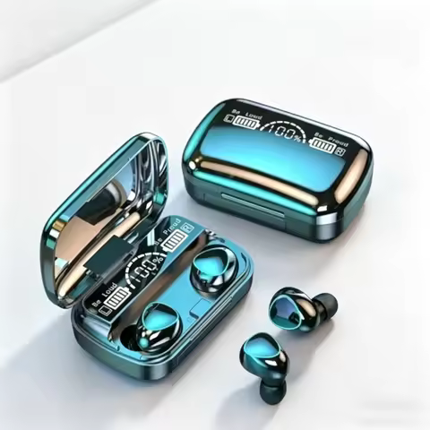 M10 TWS Bluetooth 5.3 Headphones 3500mAh Charging Box Wireless Earphones With Mic 9D Stereo Sports W