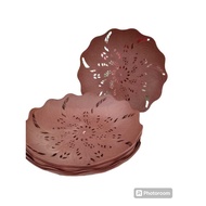 Plastic Blueshark Teak Rattan Plate