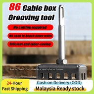 Square Hole Punch Chisel for Concrete Wall Install Conceal Aircond Electric Wire Drill Tool