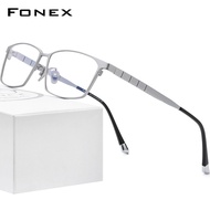 FONEX กรอบแว่นตา Titanium กรอบแว่นตาผู้ชาย2022ใหม่ชายคลาสสิกกรอบแว่นตาออพติคอล Ultralight เกาหลีสไตล์ญี่ปุ่น Full Rim แว่นตา F85642