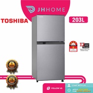 Toshiba 203L 2 Door Fridge GR-B22MP (SS) | Ag+ Bio Deodorizer | Chiller Room Cooling | Peti Sejuk | Peti Ais
