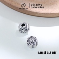 S925 Silver: 3D silver Charm of money flower HTJEWELRY PH767