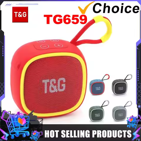 T&G TG659 Mini Wireless Powerful Waterproof Bluetooth Speaker TWS Bluetooth 5.3 Sound Box HIFI Louds